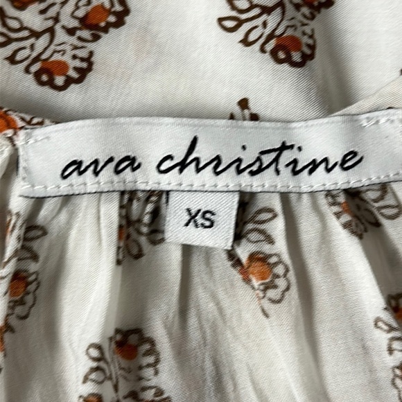 Ava Christine Women’s Paisley Print Sleeveless Halter V Neck Top, XS - Picture 2 of 10